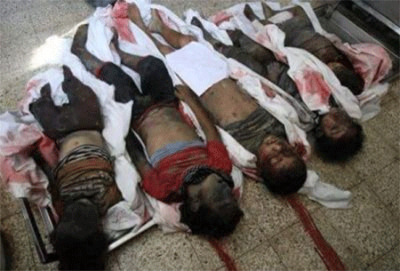 víctimas de la agresión saudí contra Yemen